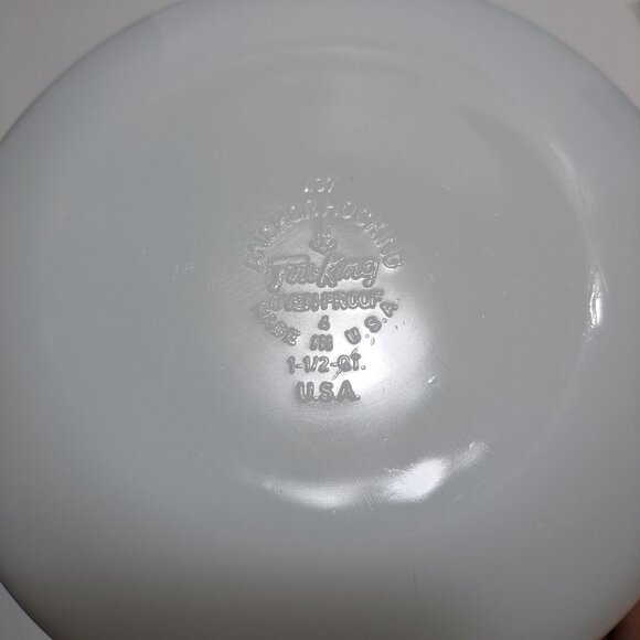 Anchor Hocking Fire King Meadow Green Casserole Dish 1 1/2 Qt 437 - Picture 10 of 13